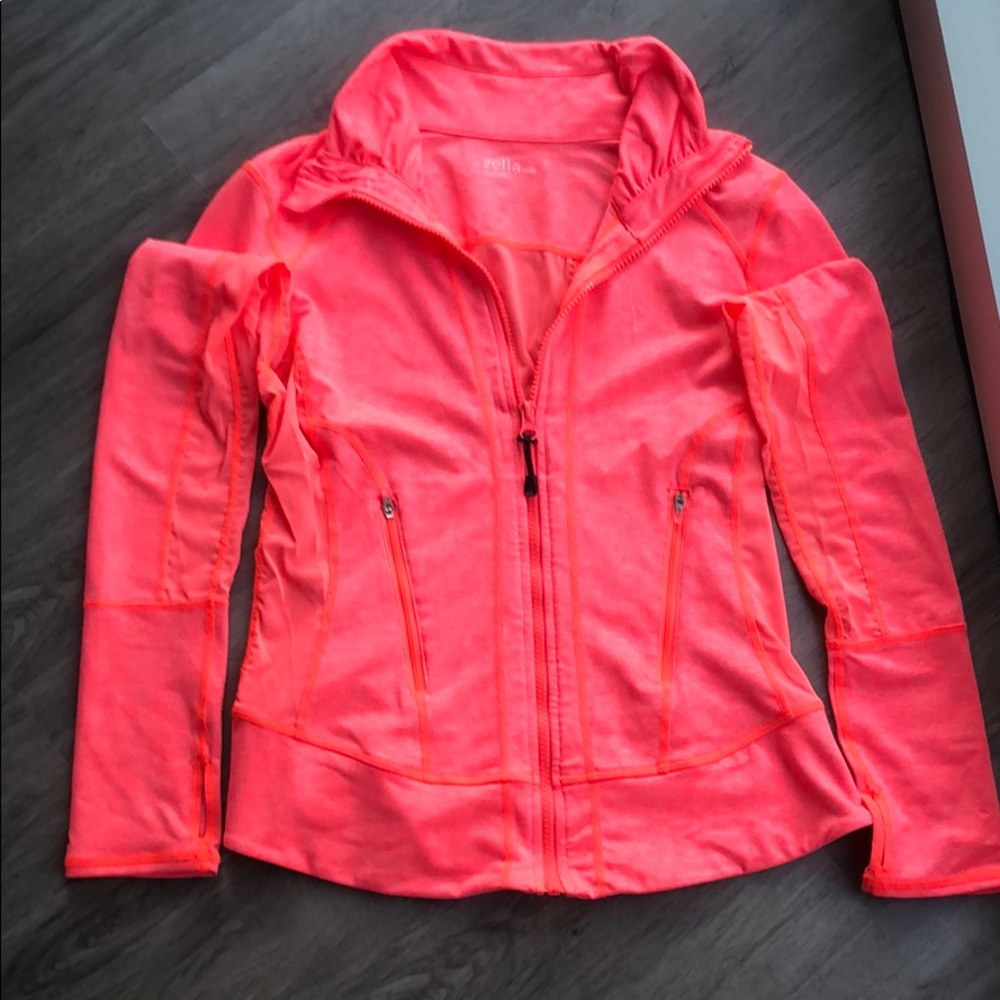 Bright colored Zella zipdown with pockets - Picture 1 of 3